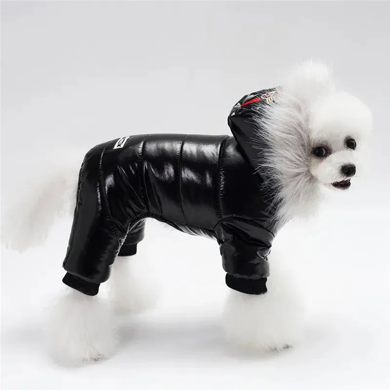 Winter Pet Dog Clothes Warm Pet Plush Coat Jacket four leg Jumpsuit Puppy Clothes Small Dog Costume Apparel Outfit Ropa Perro