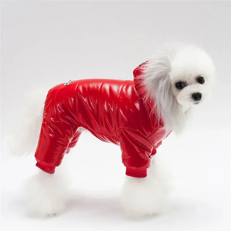 Winter Pet Dog Clothes Warm Pet Plush Coat Jacket four leg Jumpsuit Puppy Clothes Small Dog Costume Apparel Outfit Ropa Perro