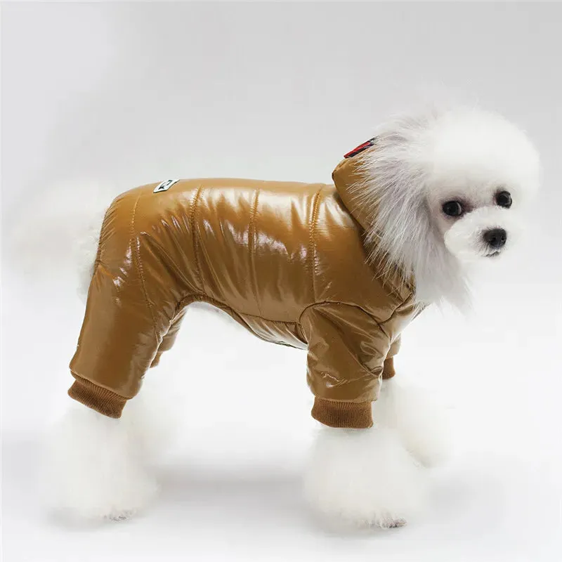 Winter Pet Dog Clothes Warm Pet Plush Coat Jacket four leg Jumpsuit Puppy Clothes Small Dog Costume Apparel Outfit Ropa Perro