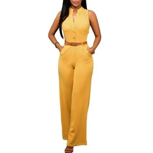 Women (7 Colors) Sleeveless Jumpsuit