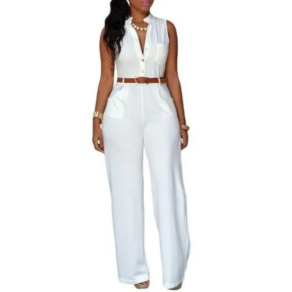 Women (7 Colors) Sleeveless Jumpsuit