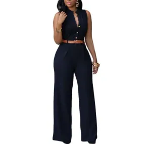 Women (7 Colors) Sleeveless Jumpsuit