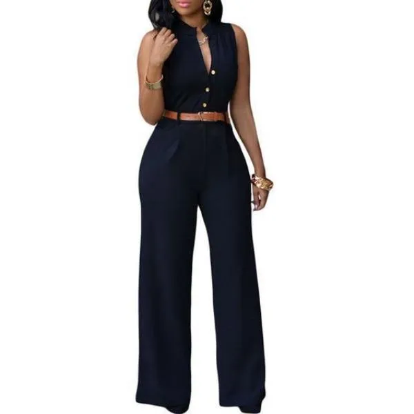 Women (7 Colors) Sleeveless Jumpsuit