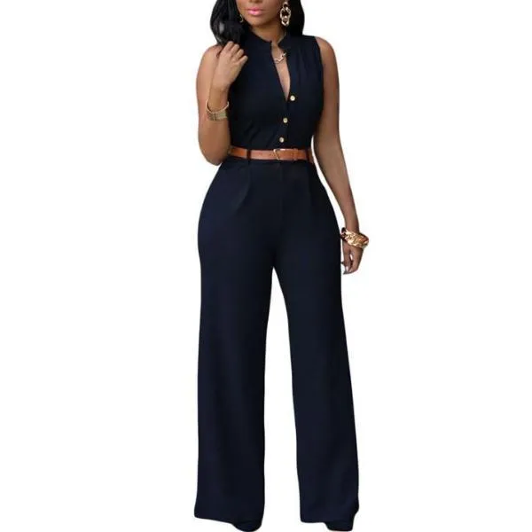 Women (7 Colors) Sleeveless Jumpsuit