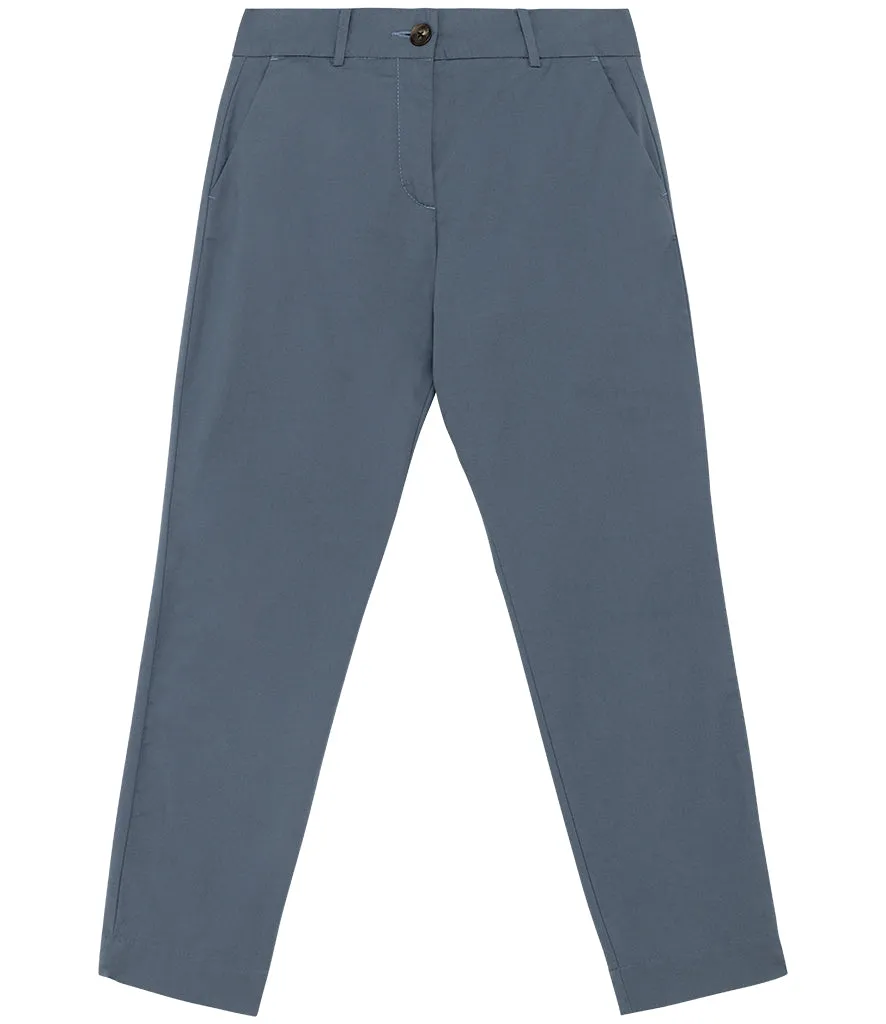 Women's Native Spirit Organic Cotton Stretch Fit Cropped Leg Chino Trousers {NS737}