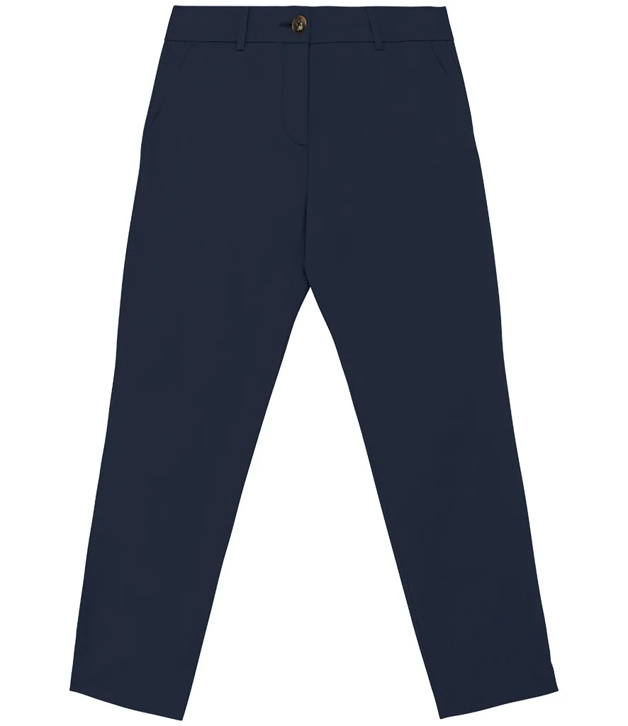 Women's Native Spirit Organic Cotton Stretch Fit Cropped Leg Chino Trousers {NS737}