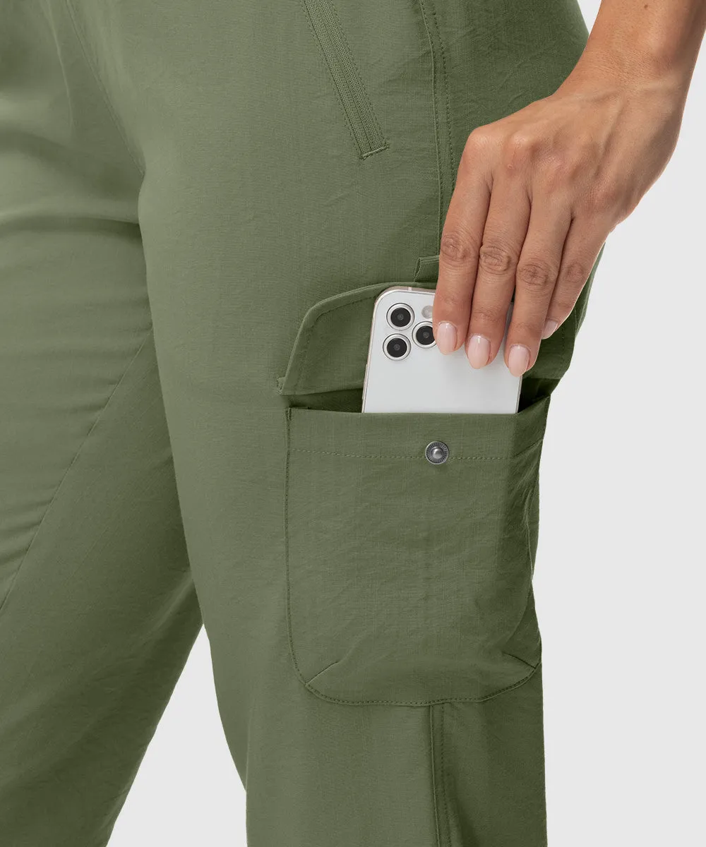 Women's Outdoor Athletic Travel Casual Cropped Pants