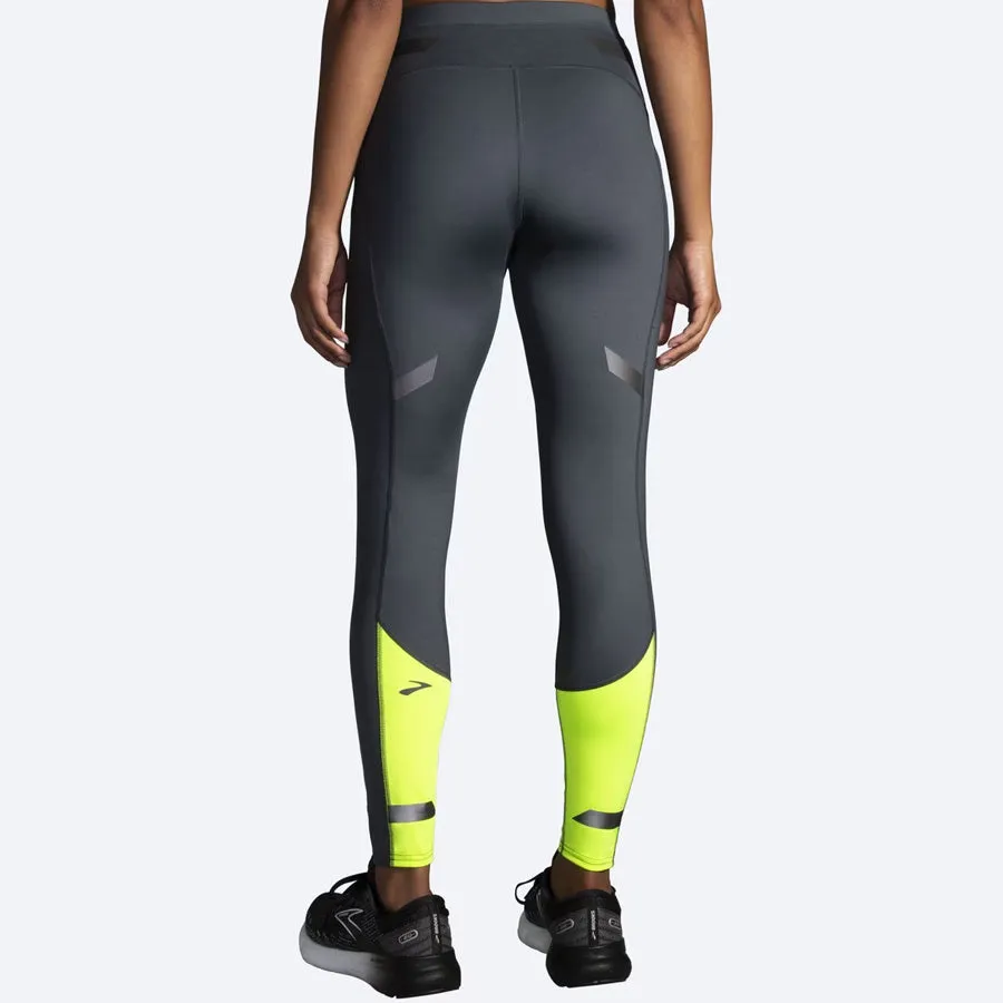 Women's Run Visible Thermal Tight (Asphalt/Nightlife)