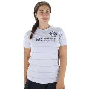 Women's Striped Number 3 Back Sport Top,Grey