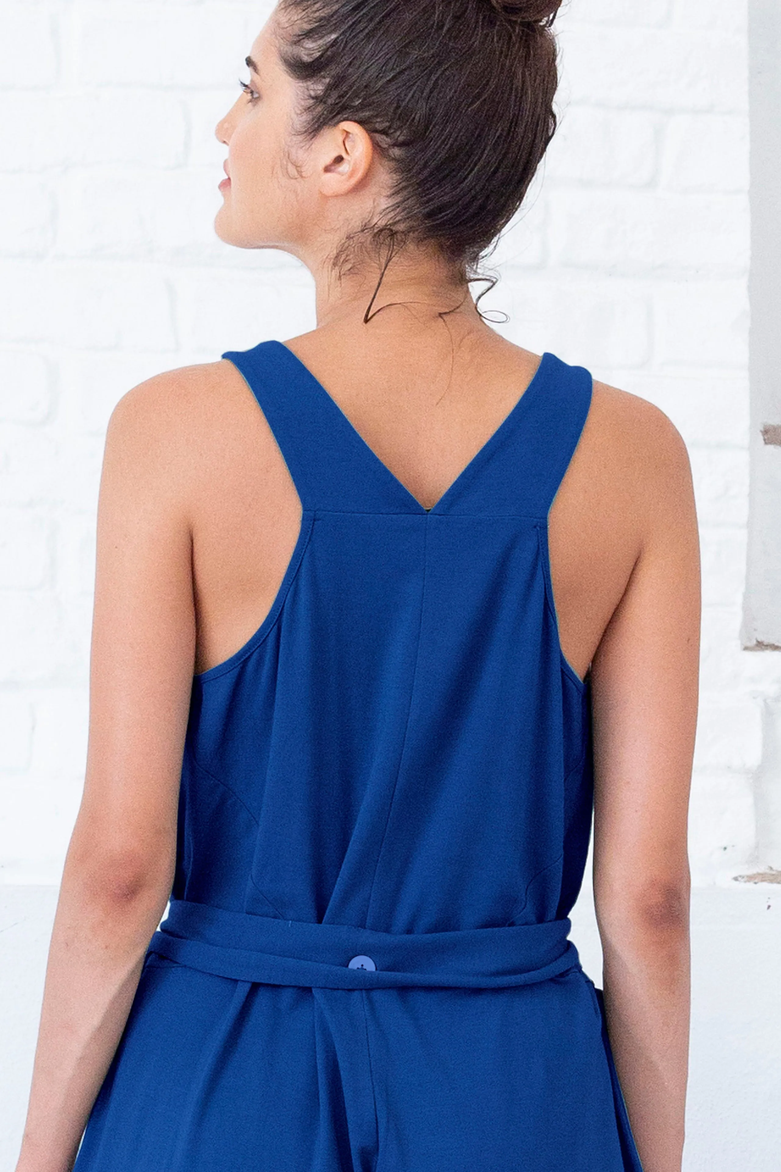 Yamena Mazarine Blue Jumpsuit Suite13